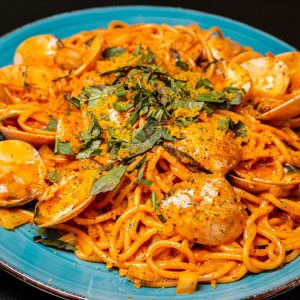 SALTED EGG CLAMS PASTA | Mì Nghêu Trứng Muối